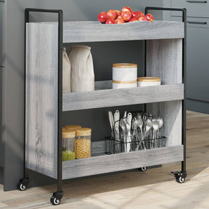 Küchenwagen Grau Sonoma 70x30x82 cm