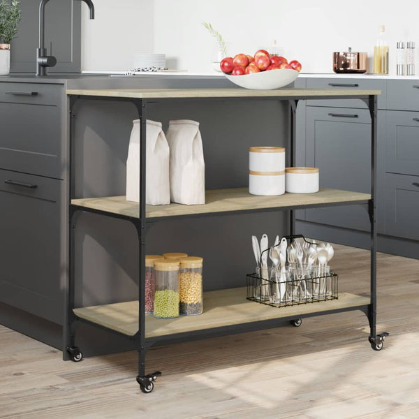 Küchenwagen Sonoma-Eiche 102x50x95 cm