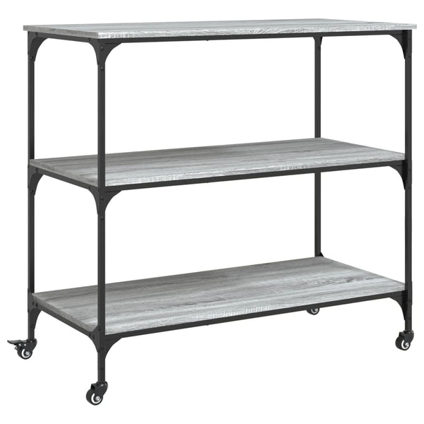 Küchenwagen Grau Sonoma 102 cm
