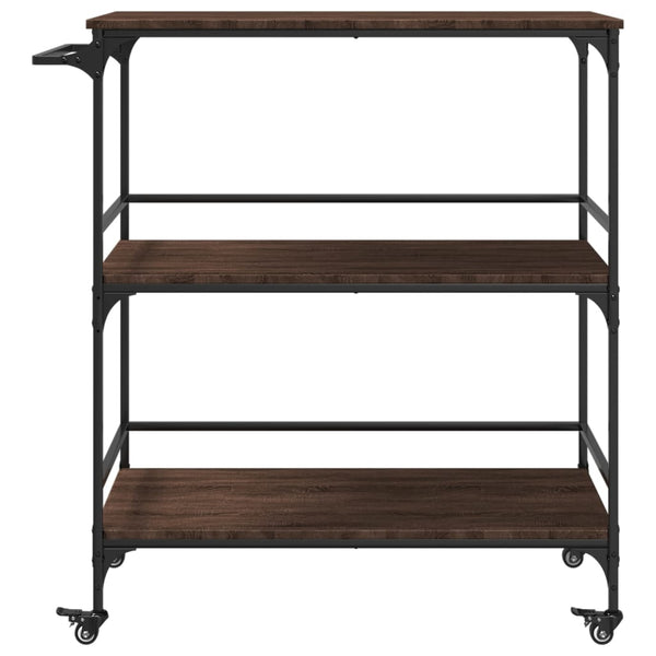 Küchenwagen Braun Eichen-Optik 100,5x50x105 cm