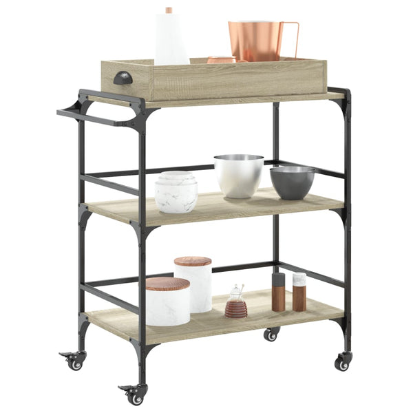 Küchenwagen Sonoma Eiche, 81,5 cm