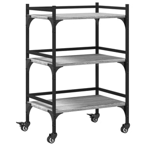 Küchenwagen Grau Sonoma 50x35x75,5 cm