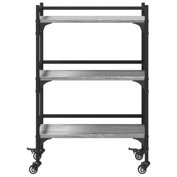 Küchenwagen Grau Sonoma 50x35x75,5 cm
