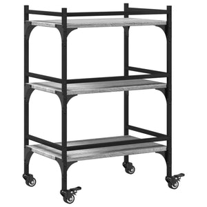 Küchenwagen Grau Sonoma 50x35x75,5 cm