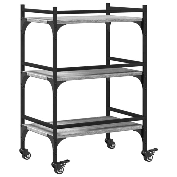 Küchenwagen Grau Sonoma 50x35x75,5 cm