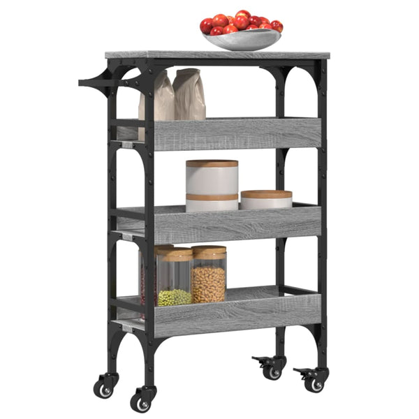 Küchenwagen Grau Sonoma 53x20x76 cm