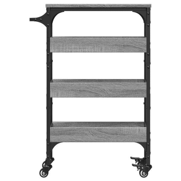 Küchenwagen Grau Sonoma 53x20x76 cm