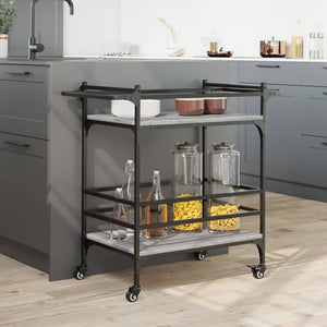 Küchenwagen Grau Sonoma, 82 cm