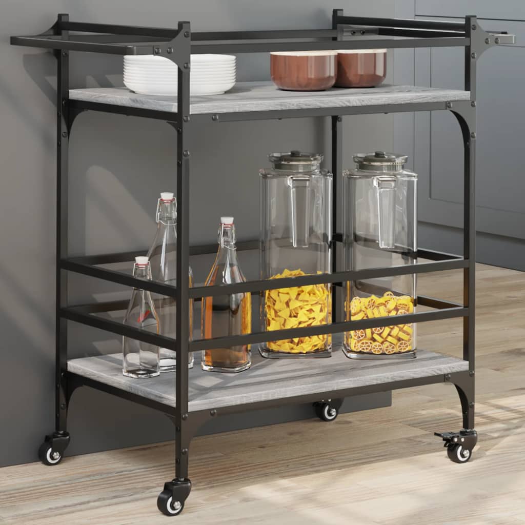 Küchenwagen Grau Sonoma, 82 cm