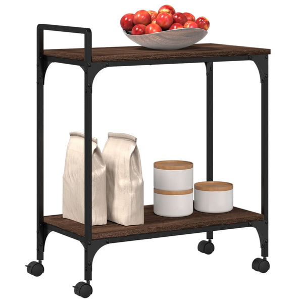 Küchenwagen Braun Eichenoptik