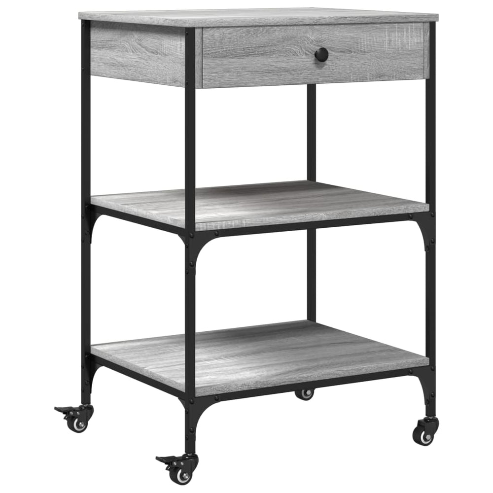Küchenwagen Grau Sonoma 60x48x89,5 cm