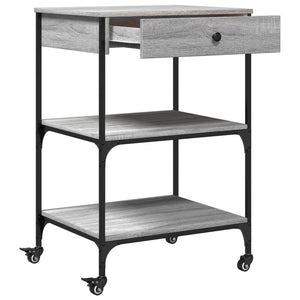 Küchenwagen Grau Sonoma 60x48x89,5 cm