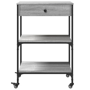 Küchenwagen Grau Sonoma 60x48x89,5 cm