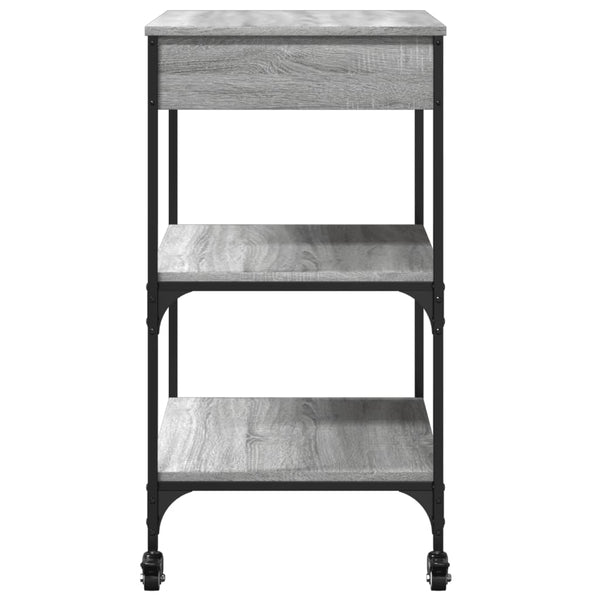 Küchenwagen Grau Sonoma 60x48x89,5 cm
