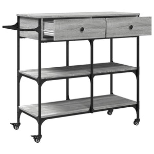 Küchenwagen Grau Sonoma 105 cm