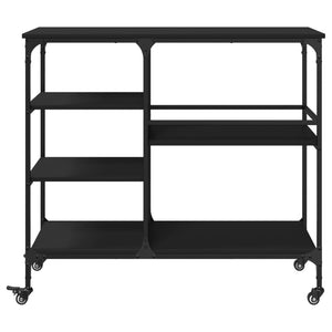 Schwarzer Küchenwagen 100x45x89,5 cm