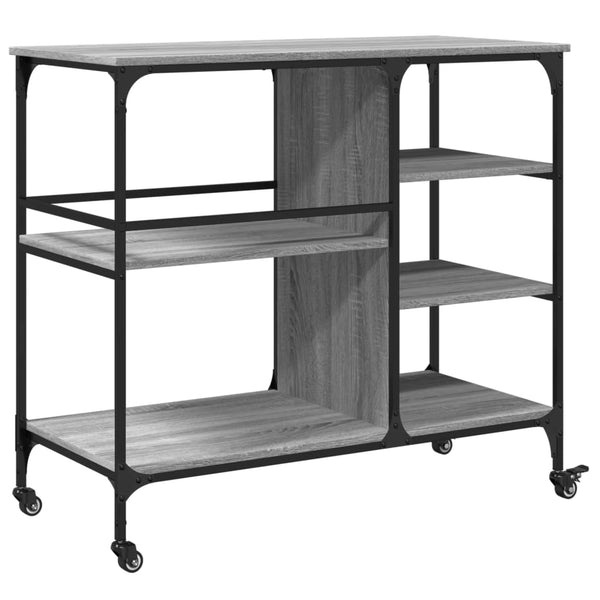 Küchenwagen Grau Sonoma 100 cm