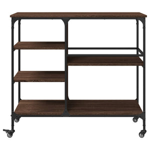 Küchenwagen Braun Eichenoptik 100x45x89,5cm