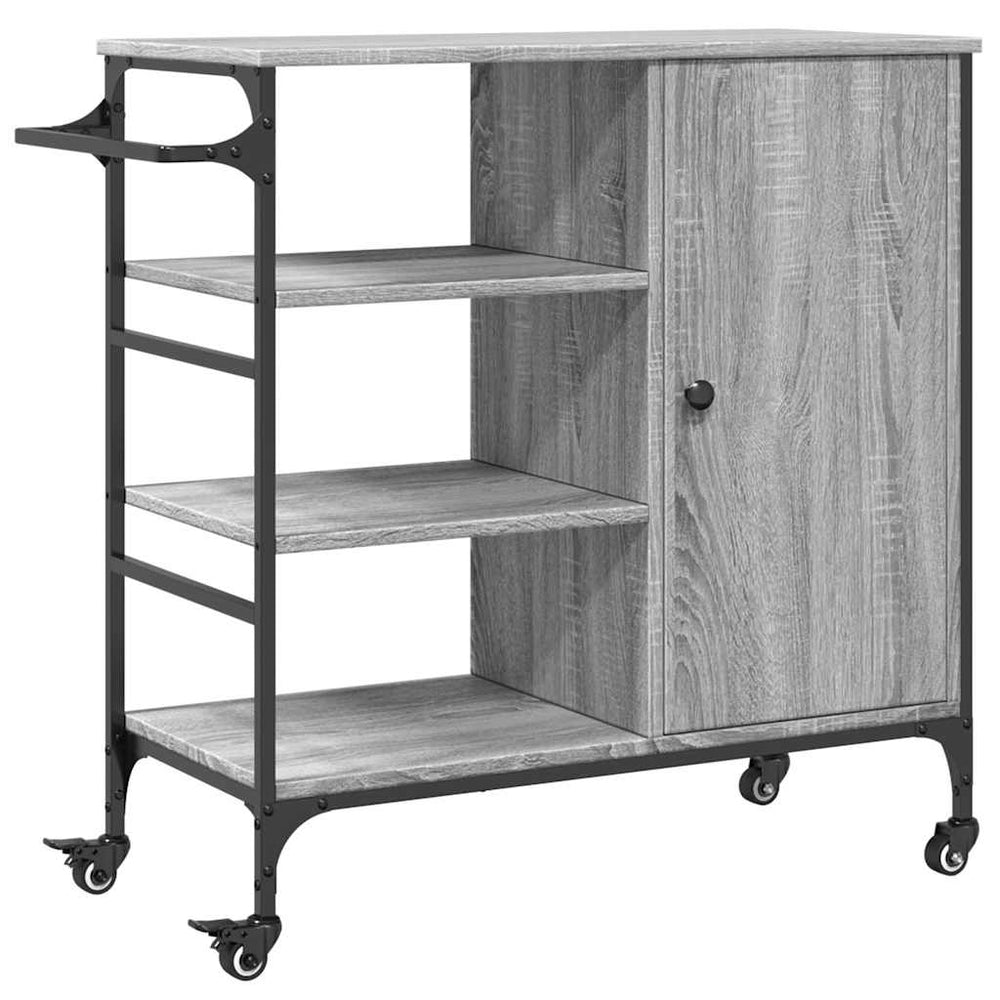 Küchenwagen Grau Sonoma 87,5 cm
