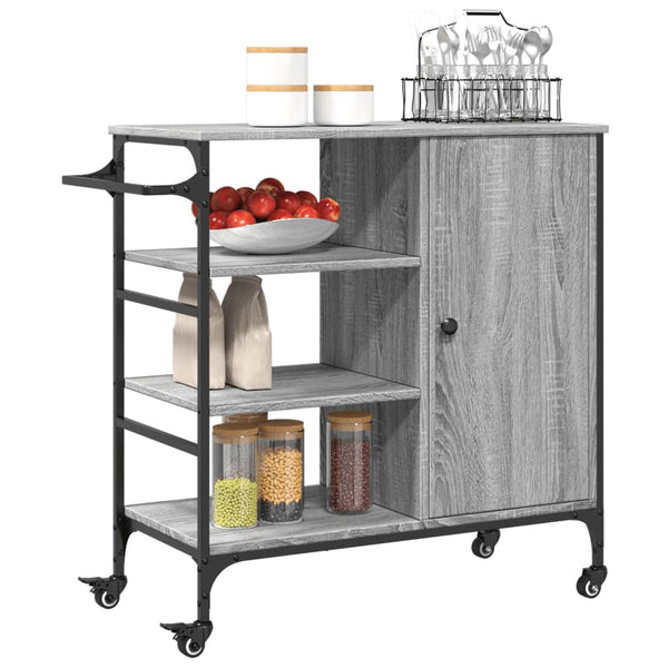 Küchenwagen Grau Sonoma 87,5 cm