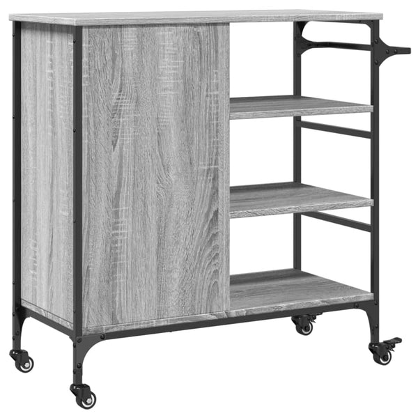 Küchenwagen Grau Sonoma 87,5 cm