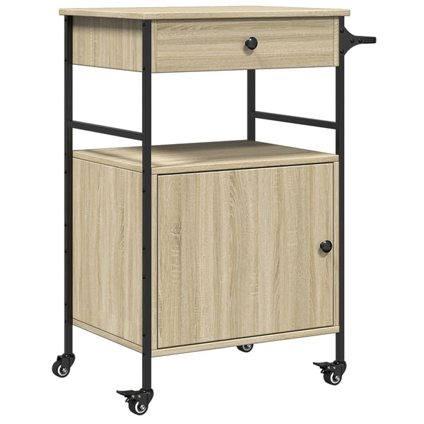 Küchenwagen Sonoma-Eiche 56x43x89,5 cm