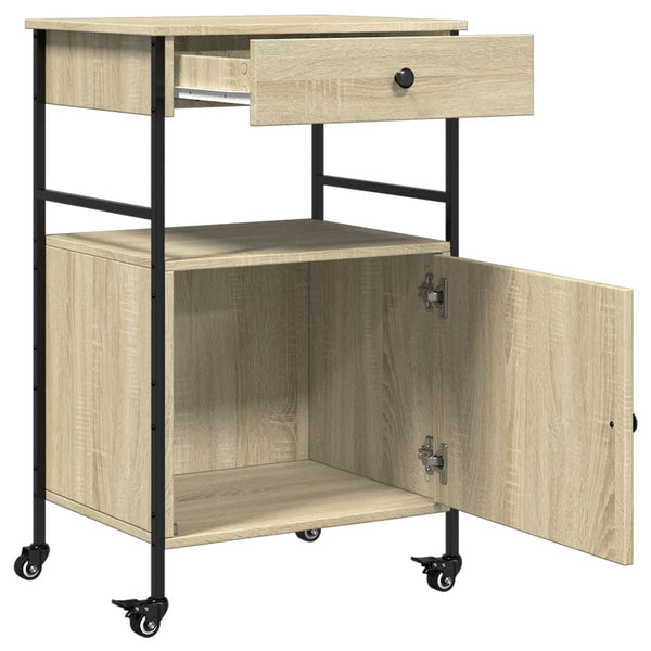 Küchenwagen Sonoma-Eiche 56x43x89,5 cm