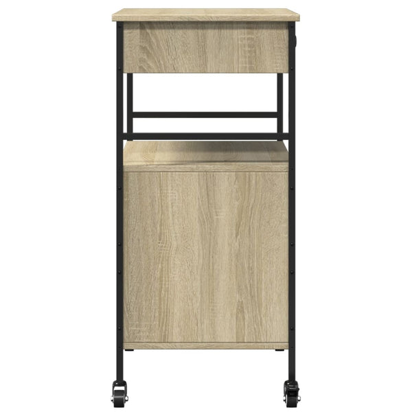 Küchenwagen Sonoma-Eiche 56x43x89,5 cm