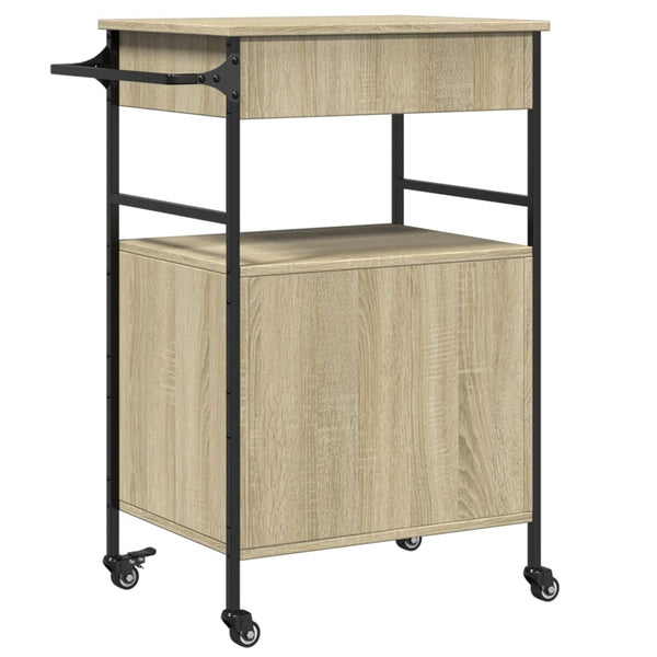 Küchenwagen Sonoma-Eiche 56x43x89,5 cm