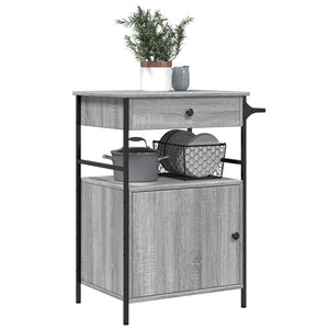 Küchenwagen Grau Sonoma 56x43x89,5 cm