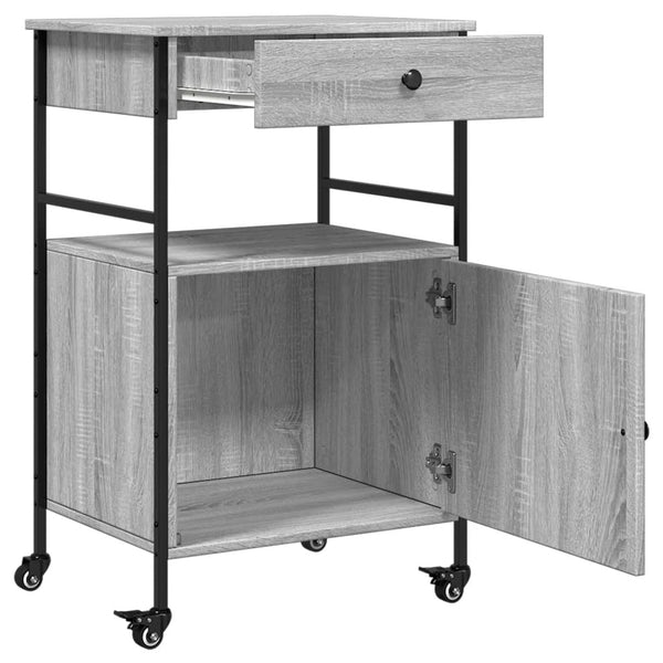 Küchenwagen Grau Sonoma 56x43x89,5 cm