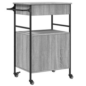 Küchenwagen Grau Sonoma 56x43x89,5 cm