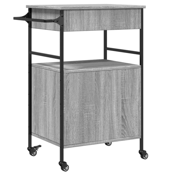 Küchenwagen Grau Sonoma 56x43x89,5 cm