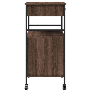 Küchenwagen Braun Eichenoptik 56x43x89,5 cm