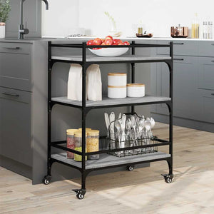 Küchenwagen Grau Sonoma 65x40x86,5 cm