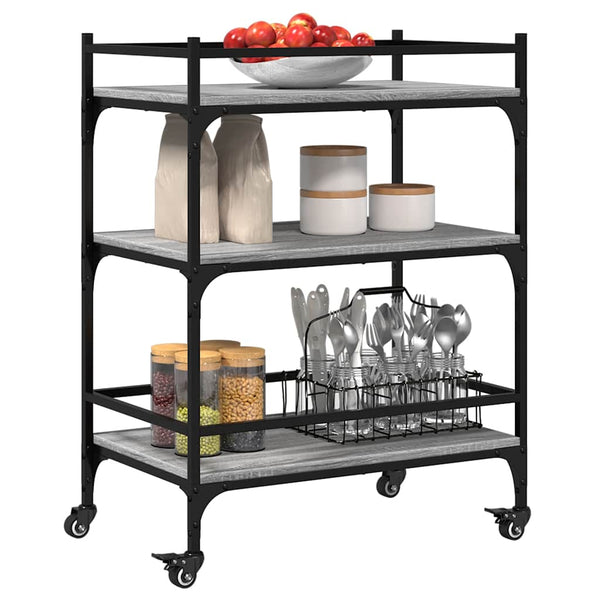 Küchenwagen Grau Sonoma 65x40x86,5 cm