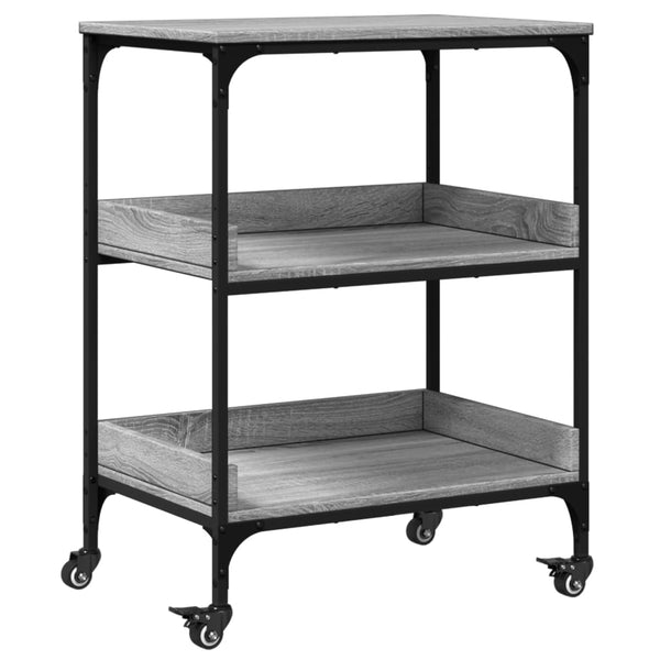 Küchenwagen Grau Sonoma 60x41x80,5 cm