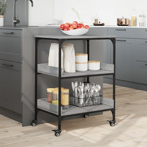 Küchenwagen Grau Sonoma 60x41x80,5 cm
