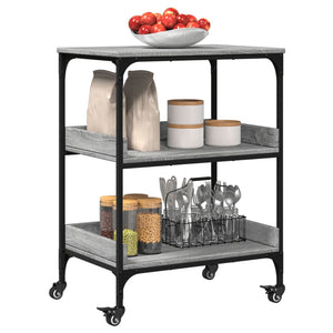 Küchenwagen Grau Sonoma 60x41x80,5 cm