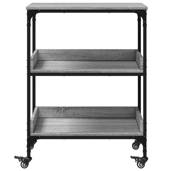 Küchenwagen Grau Sonoma 60x41x80,5 cm