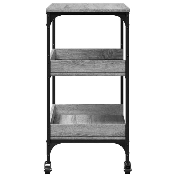 Küchenwagen Grau Sonoma 60x41x80,5 cm