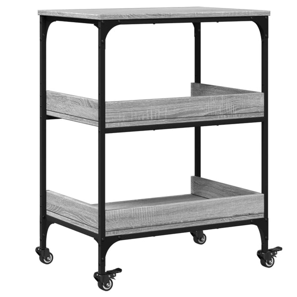 Küchenwagen Grau Sonoma 60x41x80,5 cm