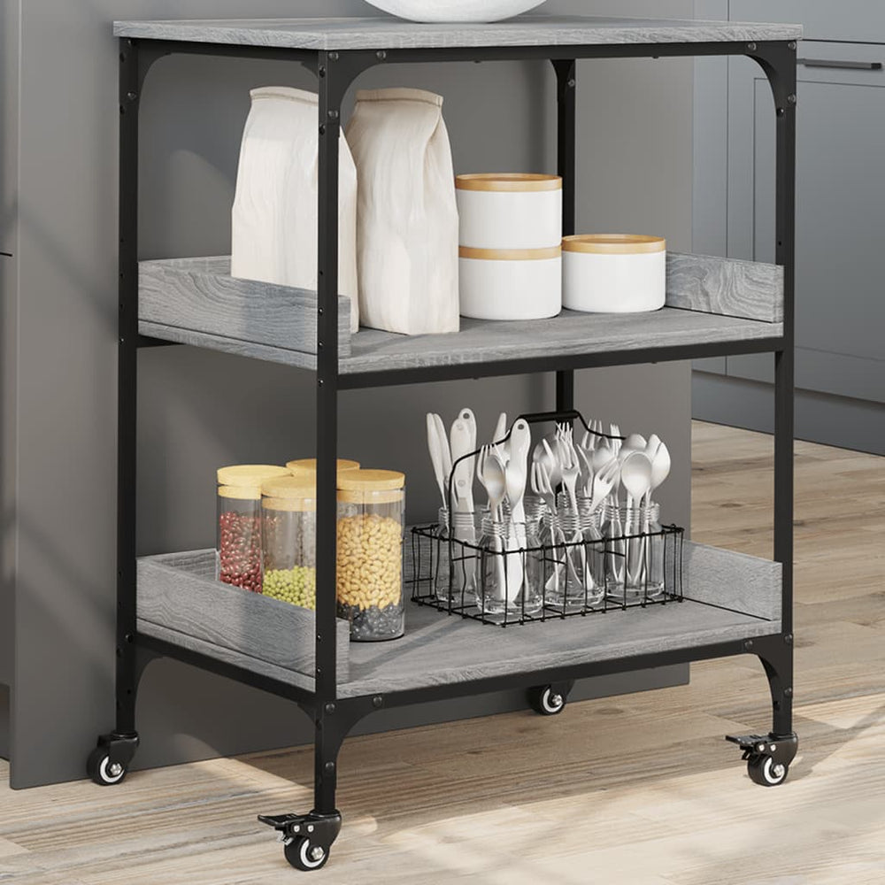 Küchenwagen Grau Sonoma 60x41x80,5 cm