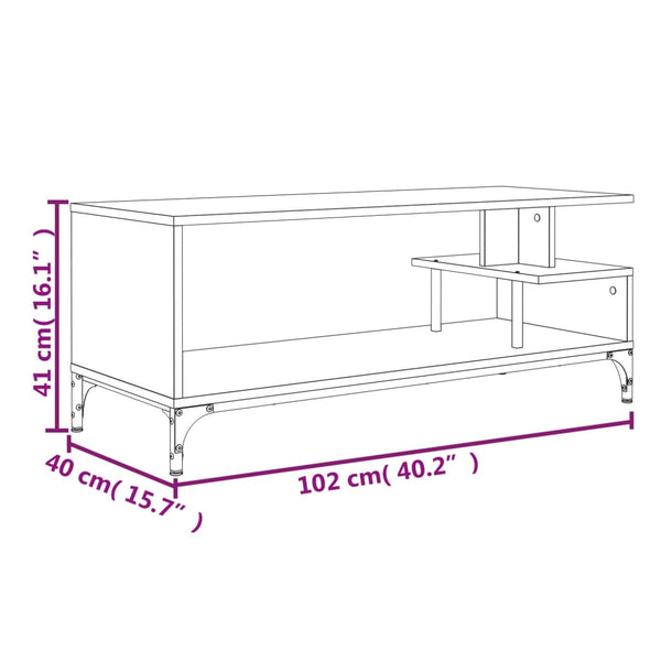 TV-Schrank Braun Eichen-Optik 102 cm