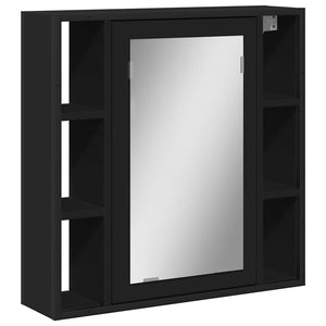 Schwarzer Bad Spiegelschrank 60 cm