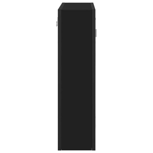 Schwarzer Bad Spiegelschrank 60 cm