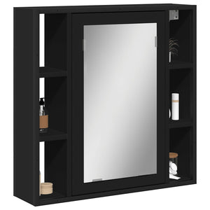 Schwarzer Bad Spiegelschrank 60 cm