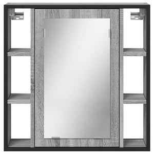 Bad Spiegelschrank Grau Sonoma 60 cm