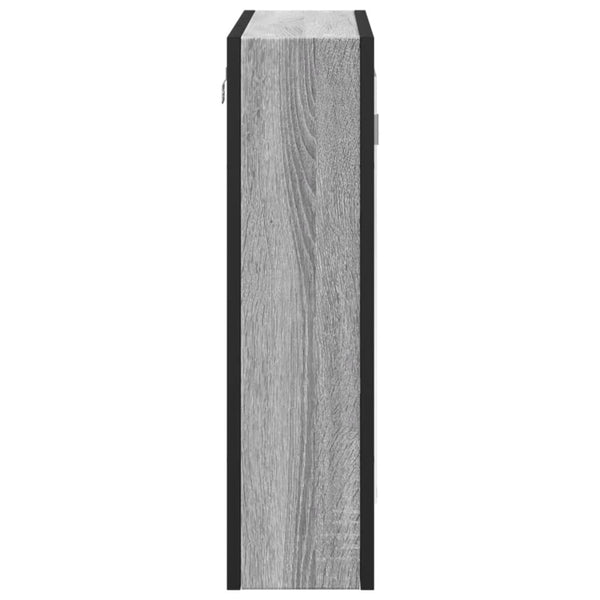 Bad Spiegelschrank Grau Sonoma 60 cm