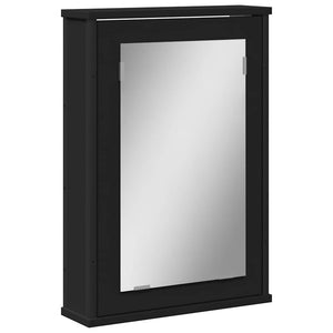 Schwarzer Bad-Spiegelschrank 42x60 cm